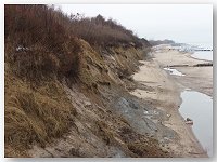 Klifowy brzeg na wschód od Kołobrzegu
