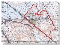 Mapa: Granice przewidywanego Zespou Przyrodniczo-krajobrazowego Mirocice