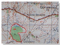 Mapa: Torfowiska koo Kinowa